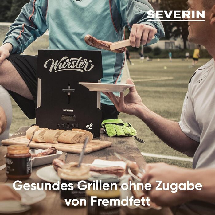 Ідеально підрум'янюються ковбаски одним натисканням кнопки всього за 5 хвилин, без додавання стороннього жиру, в т.ч. дерев'яні щипці, чорні, нержавіюча сталь/пластик, WT 5005 Знімна подушечка для ковбаси