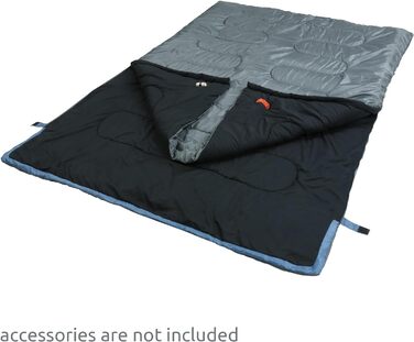 Ваш спальний мішок GEAR 2 Man Marin -7C Ковдра Спальний мішок 220x150 см Двоспальний мішок 3-4 сезони Синій сірий