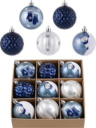 Різдвяні кульки 9 шт Valery Madelyn