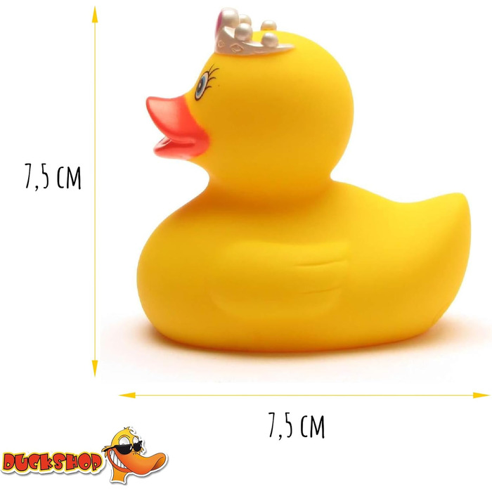 Принцеса гумова качка I Принцеса пищаща качка IL 7,5 см I вкл