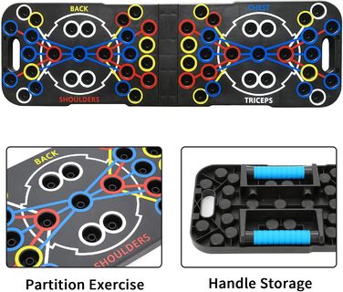 Розсувна дошка, портативна багатофункціональна знімна перекладина для віджимань 14-в-1, стійка для силових тренувань з ручками для чоловіків та жінок, тренажер для фітнесу та грудних м&39язів, 27-в-1