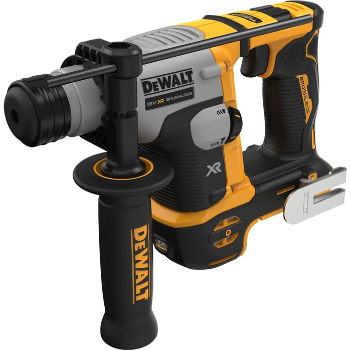 Акумуляторний перфоратор Dewalt 18В SDS-plus DCH172NT (16 мм, безщітковий двигун, електропневматичний ударний механізм, з вбудованим світлодіодним підсвічуванням, вкл. додаткову рукоятку, коробку Tstak, поставляється без акумулятора та зарядного пристрою)