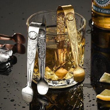 Щипці для льоду з нержавіючої сталі 2 шт. и, рельєфні щипці для цукерок, кондитерські щипці, сервірувальні щипці для їжі, солодощі