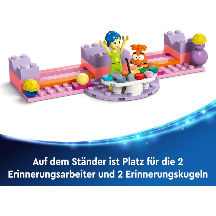 Кубики настрою від Pixar, конструктор за мотивами мультфільму для дітей з персонажами Радість та Сумнів, набір для будівництва та гри, подарунок для дівчаток та хлопчиків 43248, 2