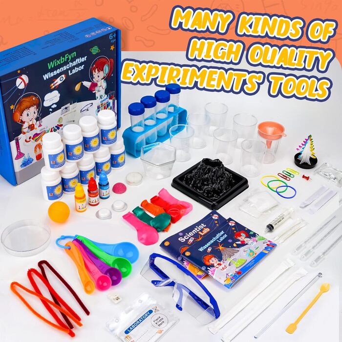 Набір для експериментів MYJ668-H WixbFyn, 56 дослідів для дітей