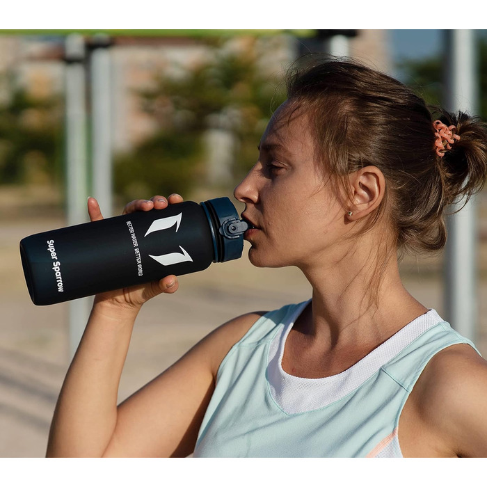 Пляшка для пиття Super Sparrow - Пляшка для води Tritan - 350 мл, 500 мл, 750 мл, 1000 мл - Без вмісту бісфенолу - Ідеальна спорти