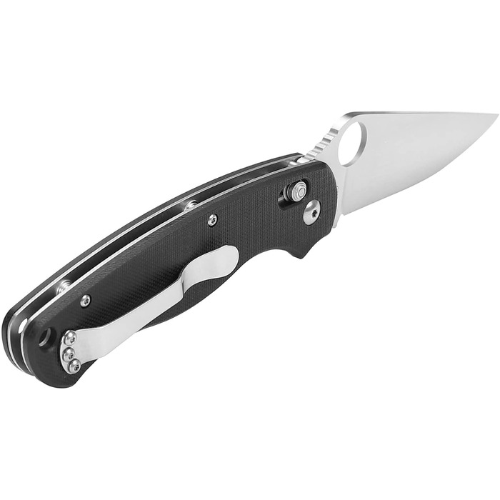 Складаний кишеньковий ніж, лезо з нержавіючої сталі 440C, ергономічна нековзна рукоятка G10 з кліпсою, полювання, риболовля, кемпі