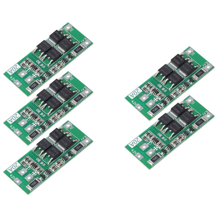 Літієва батарея захист ради BMS баланс версія, 5 шт., 2S 20A 7.4V 8.4V 18650