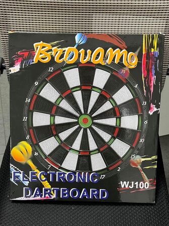Електронна мішень для дартсу, Електронна мішень для дартсу з 12 дротиками та 30 змінними наконечниками, Електронна мішень для дартсу з голосовим керуванням та РК-дисплеєм, Мішень для дартсу на батарейках, Електрична мішень для дартсу, Нова версія