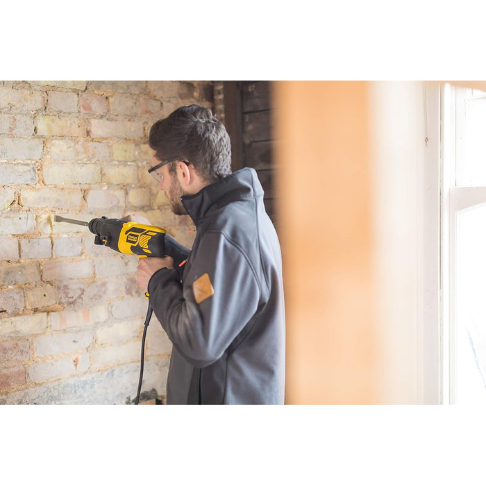 Перфоратор Stanley FatMax 750 Вт SDS-plus FME500K (1,8 джоулів, пневматичний ударний механізм, обертання вправо/вліво, для ударног