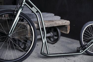 Самокат Yedoo S2620 - до 130 кг, самокат з пневматичними шинами 26/20 - самокат для дорослих, самокат для собак silvergold