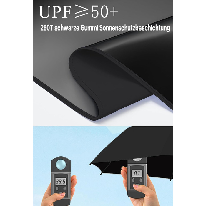 Міні-парасолька Moorrlii Travel для портмоне з чохлом, маленька, компактна, захист від ультрафіолету, сонячного світла, маленька с