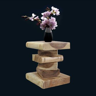 Табурет для книг, приставний столик, підставка для квітів, колонний стілець, тумбочка біля ліжка, квіткова колона (13435 - висота 31 см)