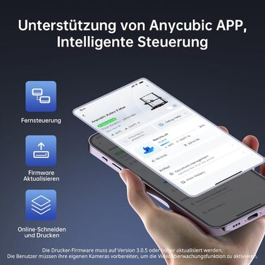 Принтер Anycubic Kobra 2 Max, високошвидкісний друк 500 мм/с, величезний розмір друку 420x420x500 мм, 3D-принтер із автоматичним в