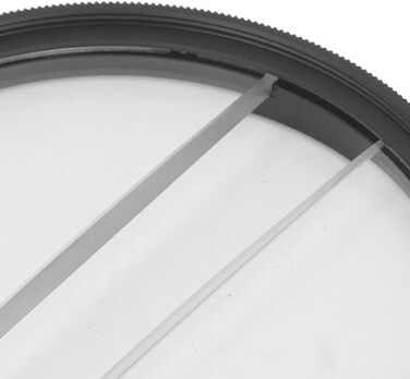 Фільтр телескопа Half Moon, фільтр спеціальних ефектів камери, подвійний Half Moon Glass розділений діоптрійний фільтр для дзеркальних фотокамер (82 мм)
