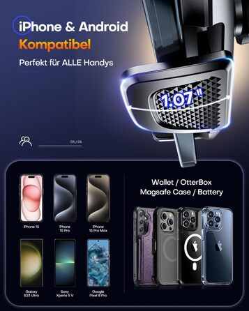 Автомобільний тримач мобільного телефону MP-MALL Супер присоска та суперсталевий гачок Оновлення універсальне для диска приладової