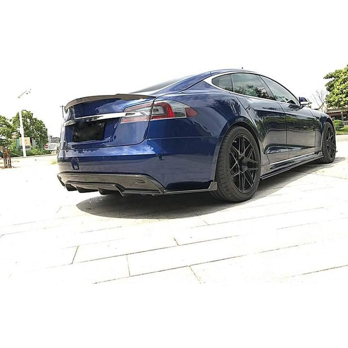 Автомобільний задній спойлер, для Tesla Model S 2014-2019 Спойлер Крило Вуглецеве волокно Стійкість до подряпин Міцний спойлер багажника Аксесуари для стайлінгу автомобіля