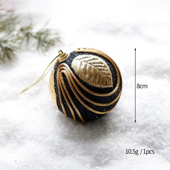 Набір із 8 ялинкових кульок Rehoetom