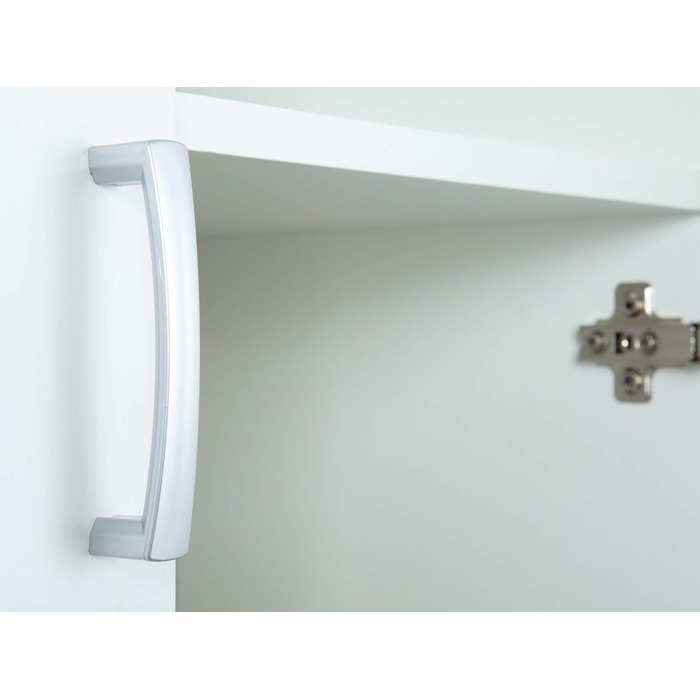 Багатоцільова шафа Картотечна шафа Універсальна шафа 2 дверцята Ширина 70 см Глибина 34 см Висота 190 см вкл. 5 полиць Меламінове покриття Arconati Білий стелаж