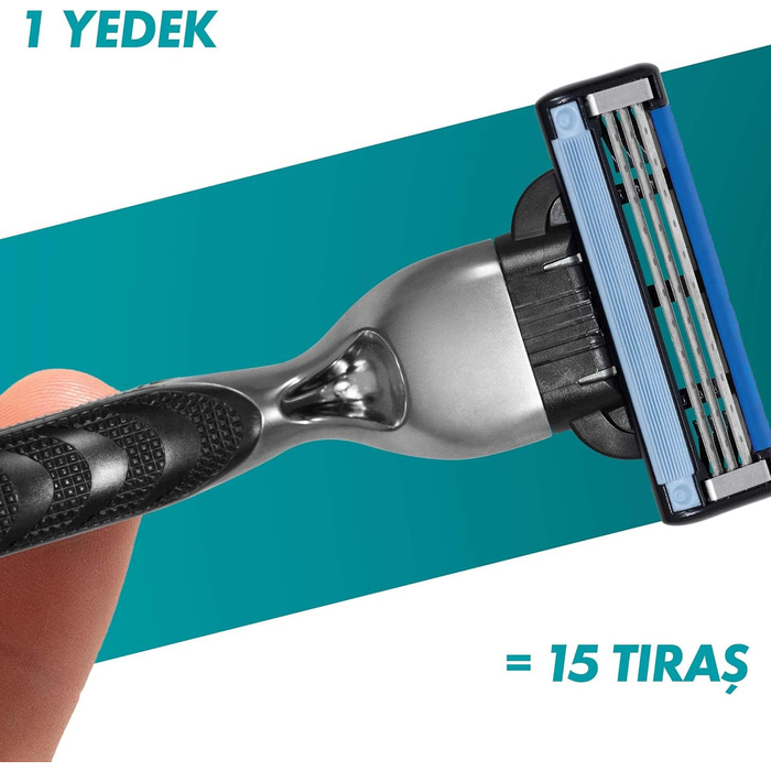 Леза для бритви Gillette Mach3, 8 змінних лез для вологих бритв чоловіків з 3-кратним лезом без розчарувань Одинарна упаковка