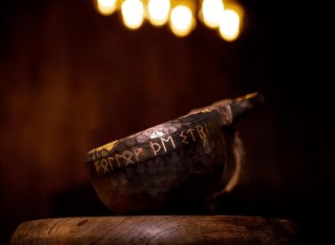 Традиційна чашка Кукса, 340 мл, унікальний глечик ручної роботи, легкий, міцний, середньовічний стиль, сільський дерев&39яний кухоль, кемпінговий кухоль, екологічно чистий