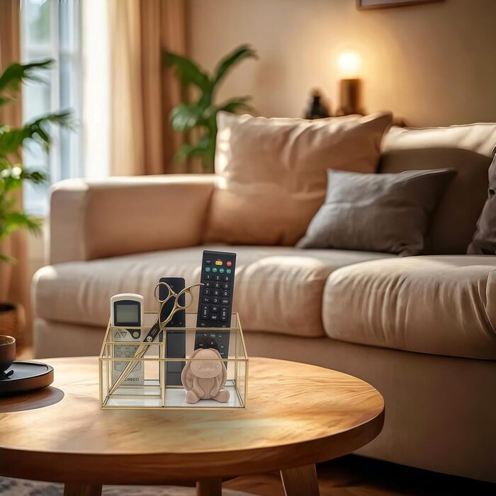 Органайзер для косметики, золотий органайзер для туалетного столика, тримач для пензлів для макіяжу, тримач для палітри тіней для повік з 4 відділеннями, прозорий органайзер для макіяжу для спальні та ванної кімнати, ретро D41B