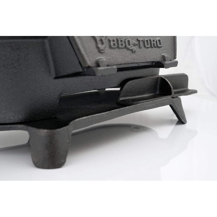 Чавунний казанок для гриля BBQ-Toro з решіткою для гриля 50 x 25 x 23 см Гриль для кемпінгу на вугіллі в стилі Hibachi Гриль для к