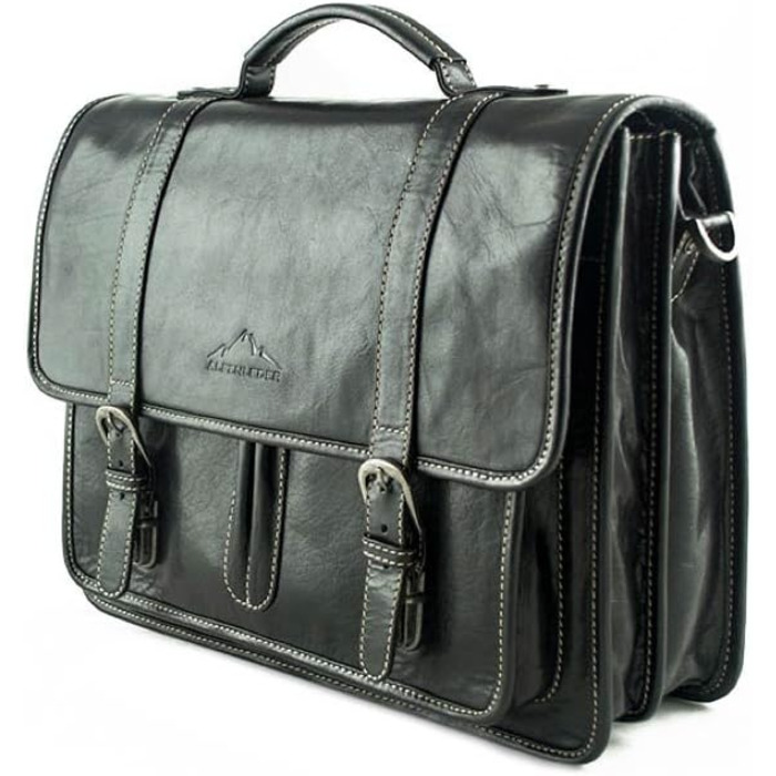 Альпійський шкіряний портфель - OHIO (ручної роботи) - стійка органічна шкіра з регіонального сільського господарства Шкіряна сумк