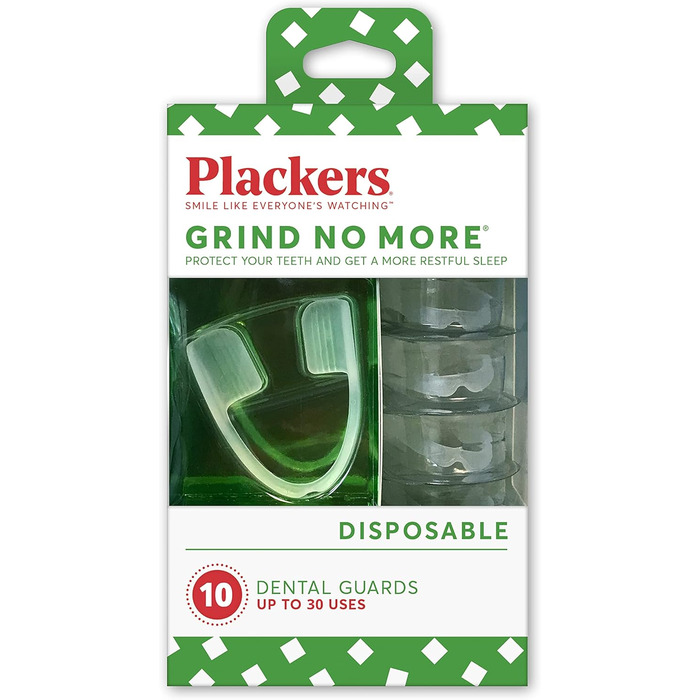 Капа Plackers Grind No More Teeth Grining, синя, 10 шт.