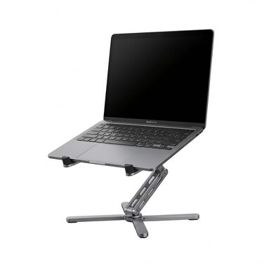 Підставка для ноутбука X-Stand Plus Регульована висота 70340 мм Міцний алюмінієвий тримач для ноутбука, ергономічна та нековзка Складана та мобільна Для MacBook, ноутбуків та планшетів 1117 дюймів, сірого кольору