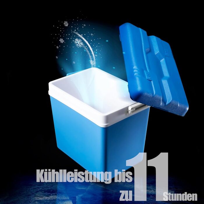 Холодильник BigDean на 24 літри - Холодильник без електрики, зберігає прохолоду до 11 годин - виготовлений з пластику - Міцний холодильник