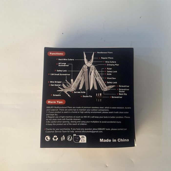 Багатофункціональні плоскогубці BIBURY з відкривачкою для пляшок, складаний багатофункціональний інструмент для чоловіка, портатив