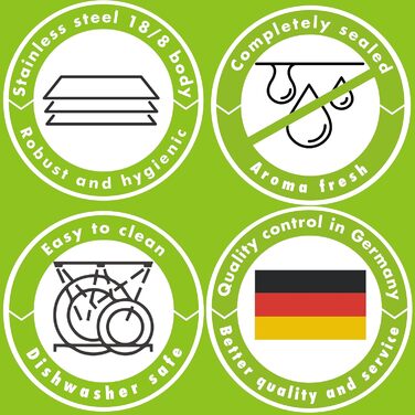 Контейнер для зберігання продуктів Always з нержавіючої сталі Герметичний та 100 герметичний, придатний для миття в посудомийній машині, духовці та морозильній камері Великий контейнер для приготування їжі, розстойки тіста, маринування (6 літрів)