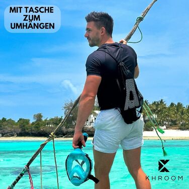 Регульовані короткі ласти Khroom для дорослих, розміри 36-47 Для підводного плавання та плавання - Зроблено в Італії - Преміальні ласти для дайвінгу з сумкою через плече Ласти для плавання, розміри 42-47, сині