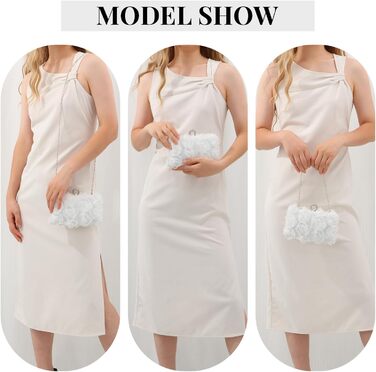 Клатч жіночий Blumen з ланцюжком, білий ідеальний аксесуар для вечірніх та урочистих подій