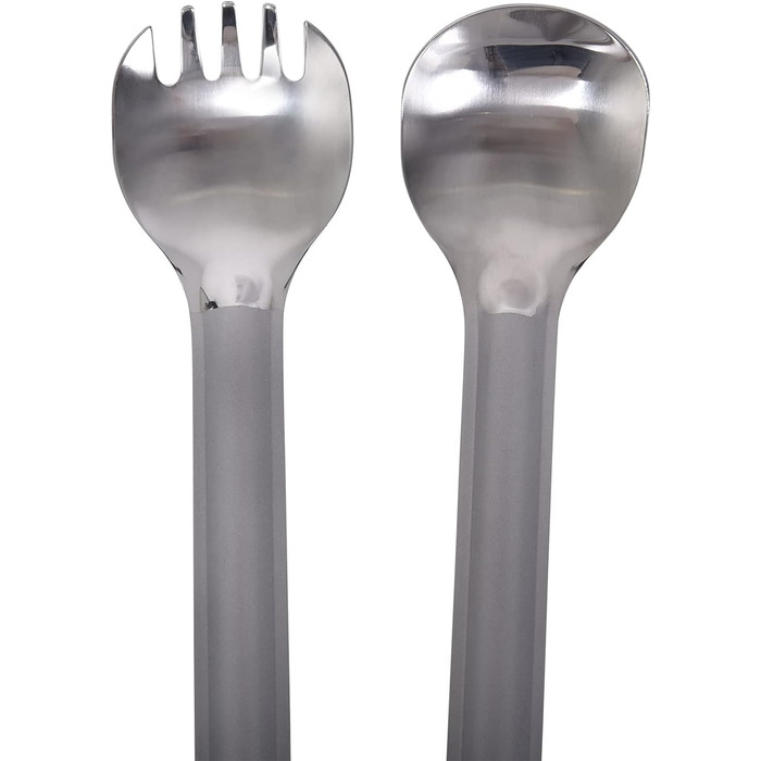 Титанова ложка з довгою ручкою Виделка Свинина Кемпінговий суп Рис Закуски Столові прибори з полірованою чашею Ультралегкі аксесуа