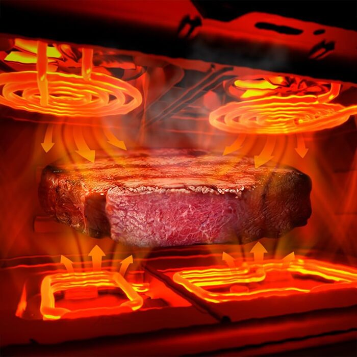 Аерофритюрниця Cecotec Cecofry&Grill Duoheat 10000, 2800 Вт, 10 л, з вікном перегляду, Inox