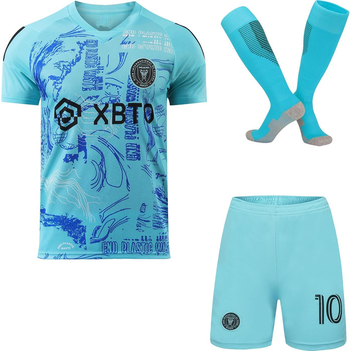 Дитяча футболка та шорти Miami 10 Third 2023/2024 зелена, розмір 24 (6-7 років), зелена