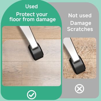 Прозорий захисний килимок для підлоги NATRKE, розмір 122x92 см, килимок для офісного стільця, килимок для обертового стільця, килимок для робочого стільця для твердих підлог, килимок для паркетної підлоги, килимок з ПВХ для ламінованих та паркетних підлог