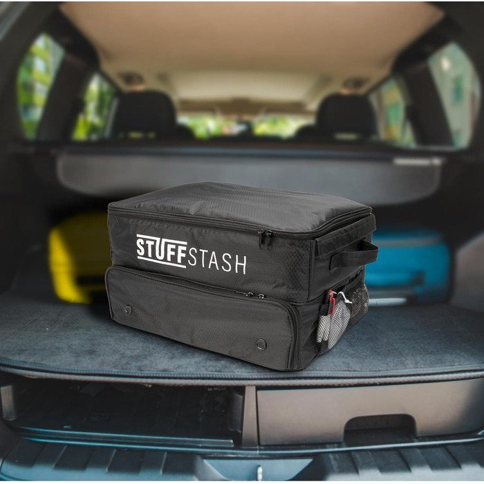 Органайзер для гольф-багажника GolfStash з відділеннями для взуття, перегородками, зберіганням для футболок, рукавичок, м'ячів та іншого для зручного транспортування аксесуарів в авто чи позашляховику чудовий подарунок для гольфіста