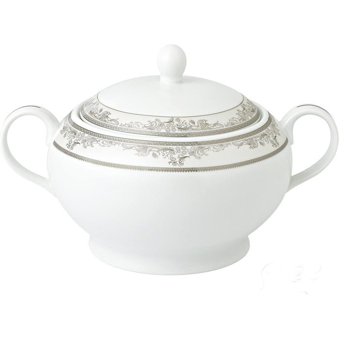 Супниця Lorenzo Import S-22 Juliette, порцеляна, срібло