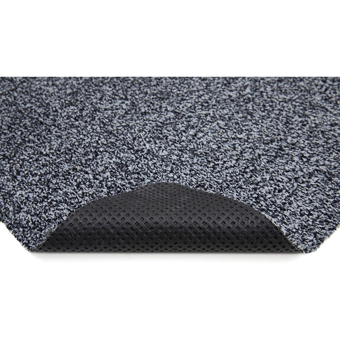 Килимок для дверей andiamo Amadis, килимок для очищення для внутрішніх та критих зовнішніх приміщень, можна прати, виготовлений з бавовни з нековзною підкладкою, 50 x 150 см, темно-сірий, сірий, 50 x 150 см (прямокутний), Amadis