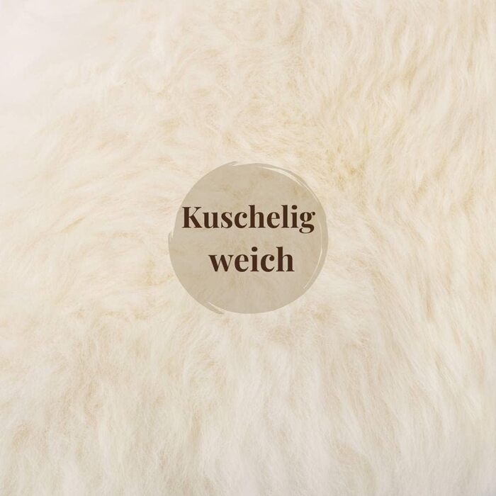 Овчина Hofbrucker, біла, велика, 110-120 см, натуральне хутро, екологічно дублене в Німеччині