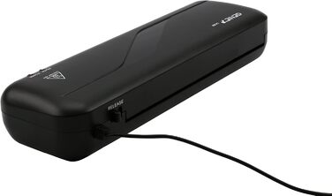 Ламінатор Genie LA 200 з пакетами для ламінування (підходить до DIN A4, для гарячого ламінування 80-125 мкм) чорний, 330 x 106 x 60 мм, одинарний