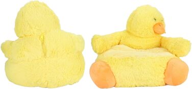 Плюшеве сидіння у формі качки зі спинкою - м&39яке, зручне та миється, милий дизайн тварин для спальні або ігрової кімнати