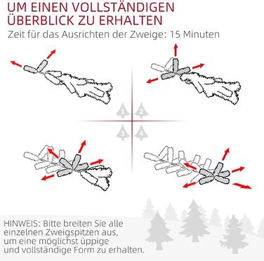 Штучна ялинка 183 см зелена HOMCOM