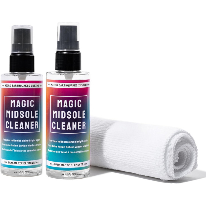 Набір для чищення взуття Bama Magic Midole Cleaner 100 мл  серветка для чищення з мікрофібри в комплекті  Безбарвний