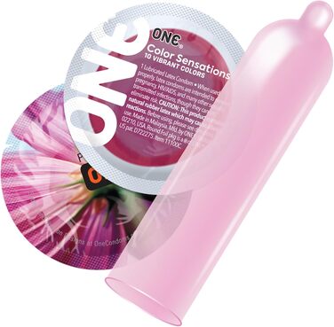 Презервативи ONE Flavorwaves Ароматизовані презервативи Шість чудових смакових вражень Веганські, без ГМО, з натурального каучукового латексу 12 шт.