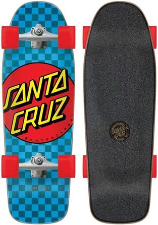 Скейтборд Santa Cruzer, класичний, в крапку, синій