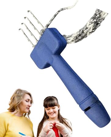 Інструмент Cordy Icord Maker, гачок-засувка, інструмент Cordy Icord 3 Crochet Cable Knitting Tool, приладдя для вязання, інструмент для вязання гачком для проектів із вязанням або обробкою країв